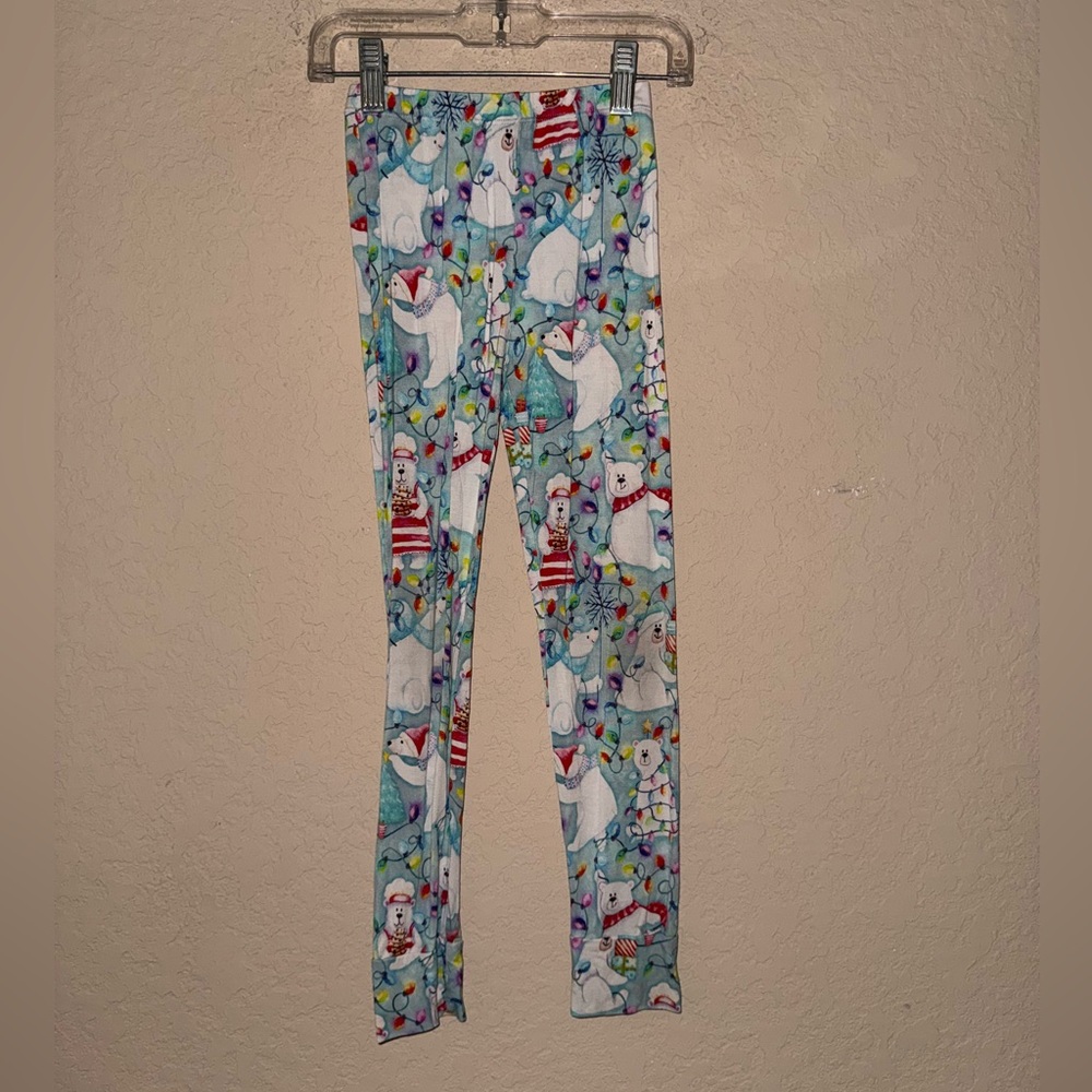 🔹SOLD🔹Birdie Bean 2Pc Kids Christmas 🎄 Polar Bear Pajamas - Size 6T - Picture 3 of 6